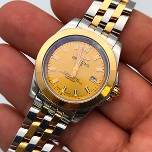 Breitling 18k YellowGold SS Woman’s Watch #C71330